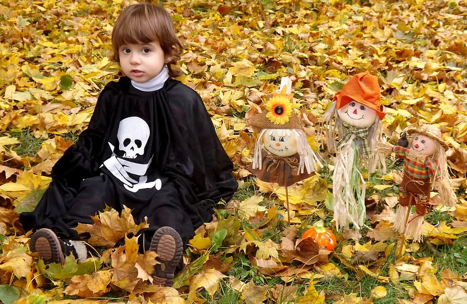 witch, human, kid, child, girl, activity, halloween, autumn HD wallpaper