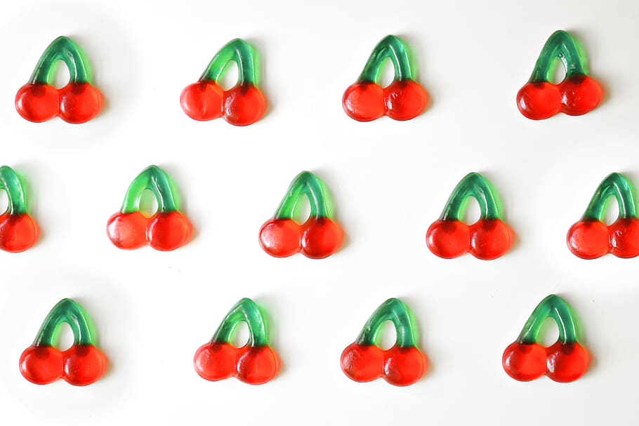 Assorted Cherry Decoration Lot, bright, candies, child, colorful HD wallpaper