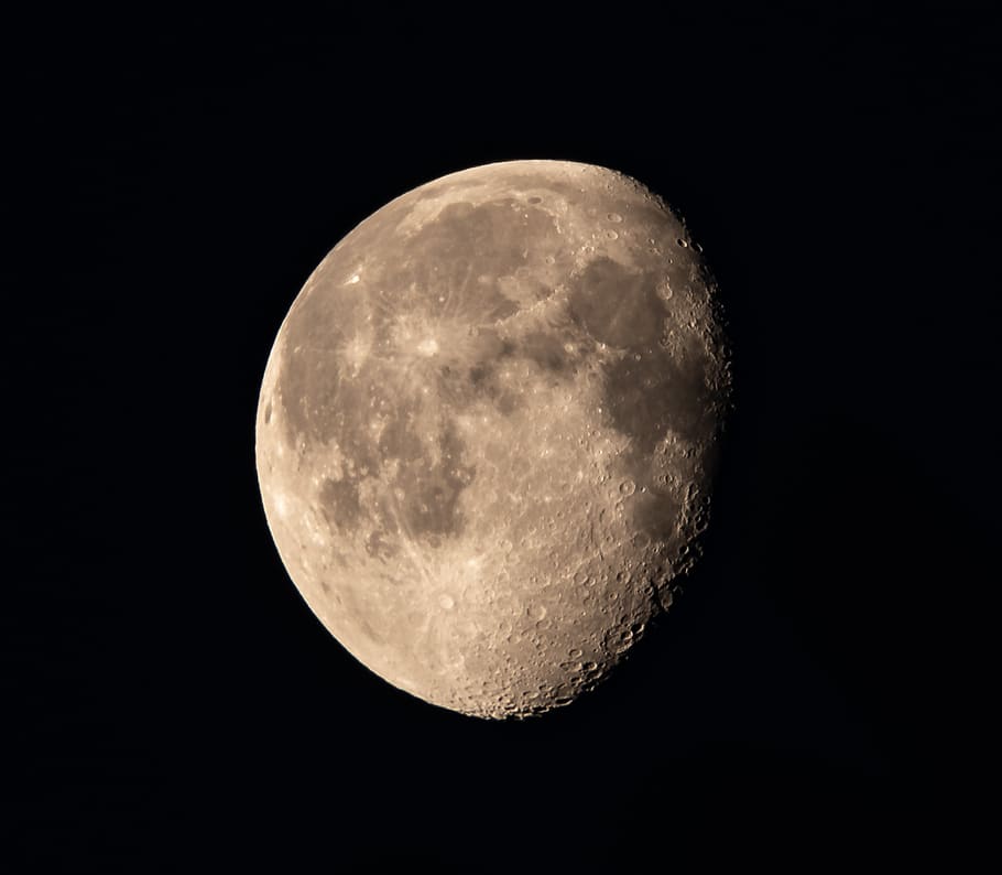 moon, slimming, illuminated, ache, dark, night, sky, silhouette HD wallpaper