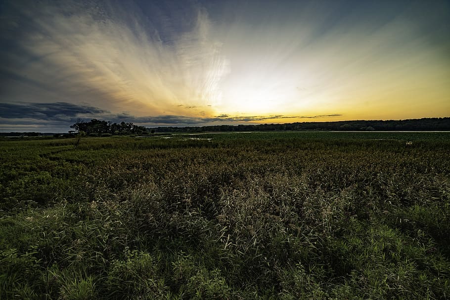 sunset, sky, dramatic, landscape, landscapes, dusk, nature HD wallpaper