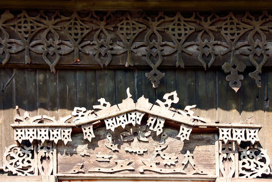 old, wood, windowframe, windowdecoration, brown, woodenwindow HD wallpaper