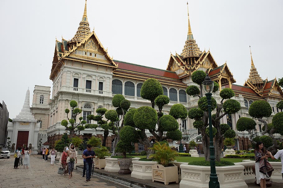 thailand, the grand palace, royal, bangkok, grandpalace, kingdom, HD wallpaper