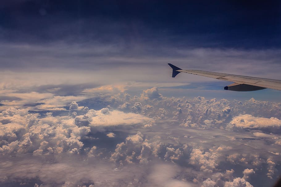 airliner on sky, cloud - sky, airplane, air vehicle, flying, beauty in nature HD wallpaper