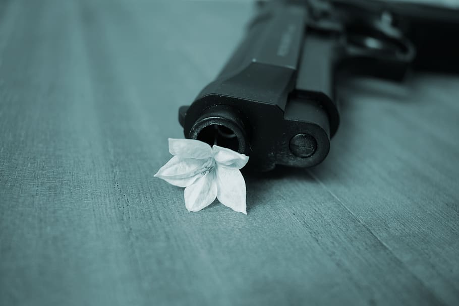 harmony, peace, pistol, war, no people, indoors, still life HD wallpaper