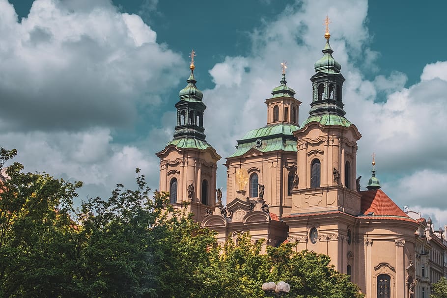 architecture, dome, building, tower, spire, steeple, prag, prag old town HD wallpaper
