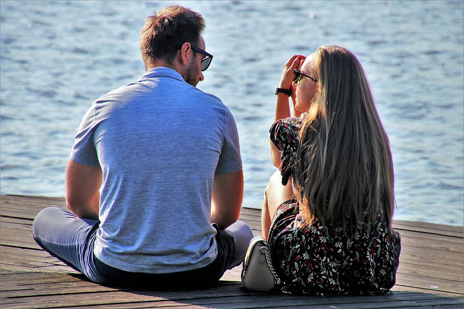 para, total, beach, water, relaxation, conversation, sweethearts HD wallpaper