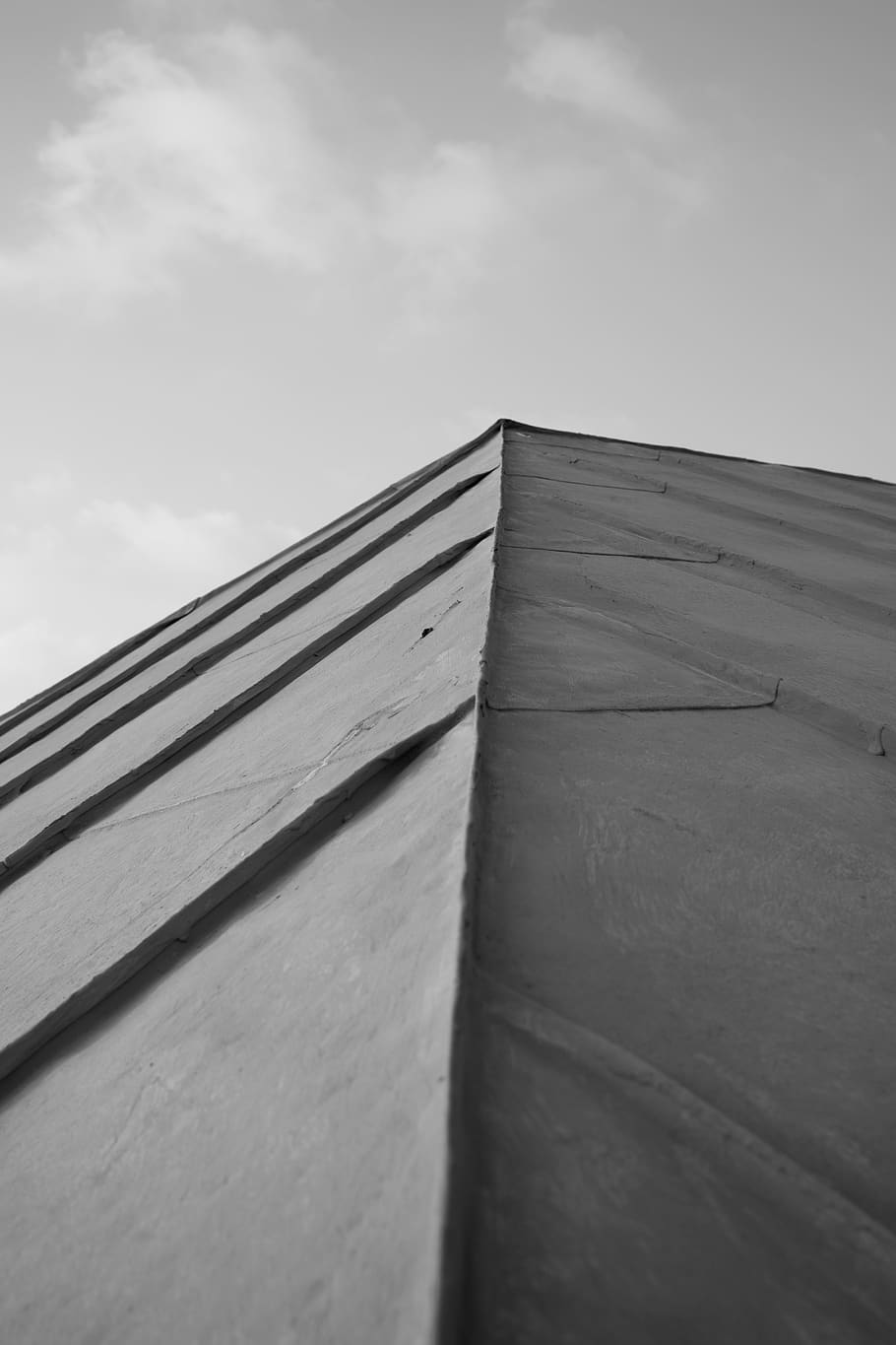 corner, triangle, outdoors, belgium, roof, concrete, nature, HD wallpaper