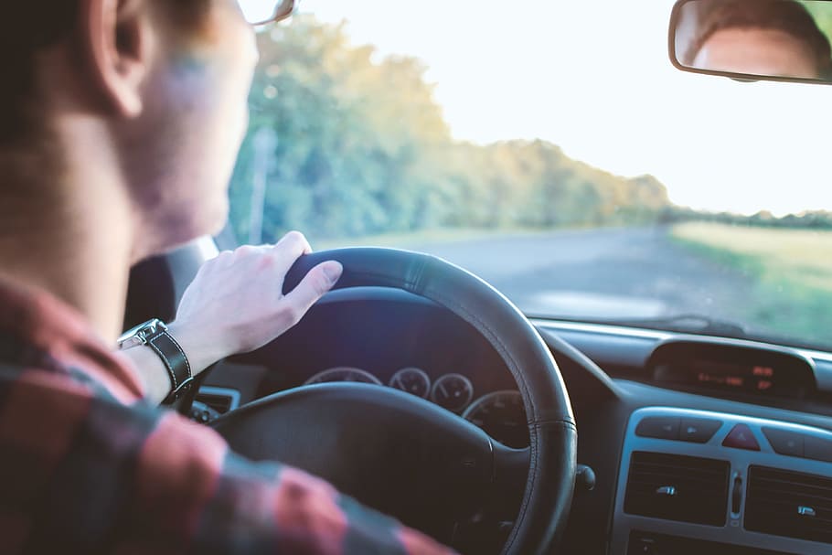 Driving a car at suny day, motor vehicle, mode of transportation HD wallpaper