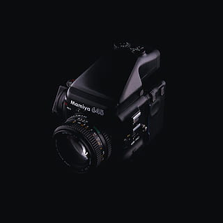 black Mamiya 645, camera, electronics, digital camera, photo HD wallpaper