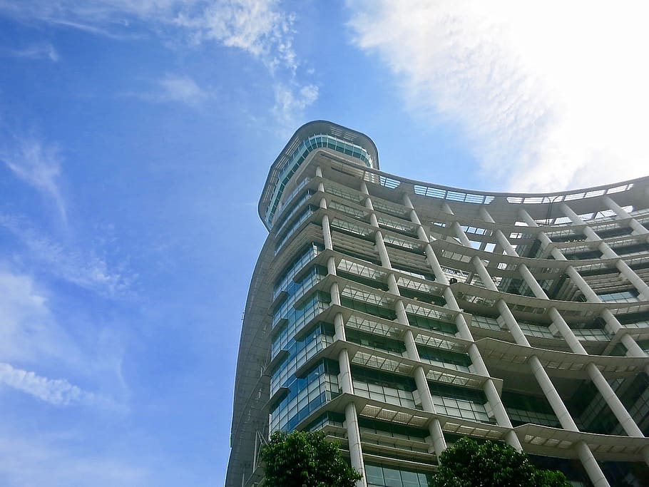 singapore, sky, architecture, built structure, low angle view HD wallpaper