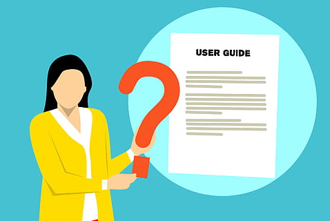Illustration of user guide documentation., manual, book, education HD wallpaper