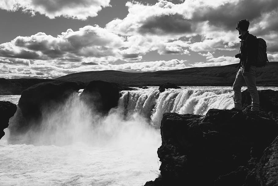 iceland, góðafoss waterfall, scenics - nature, beauty in nature HD wallpaper