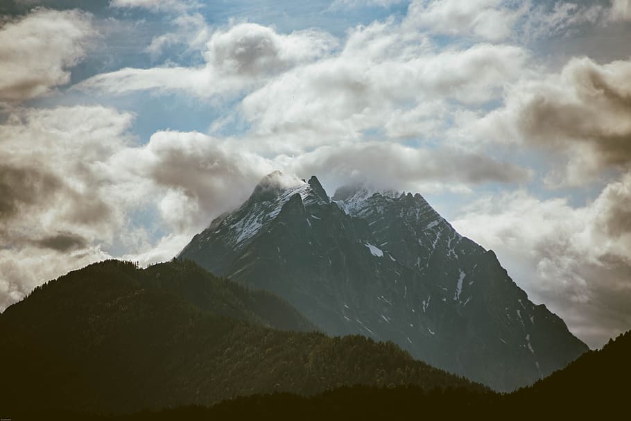 rocky mountain, nature, outdoors, alps, cloud, austria, sky, landscape HD wallpaper