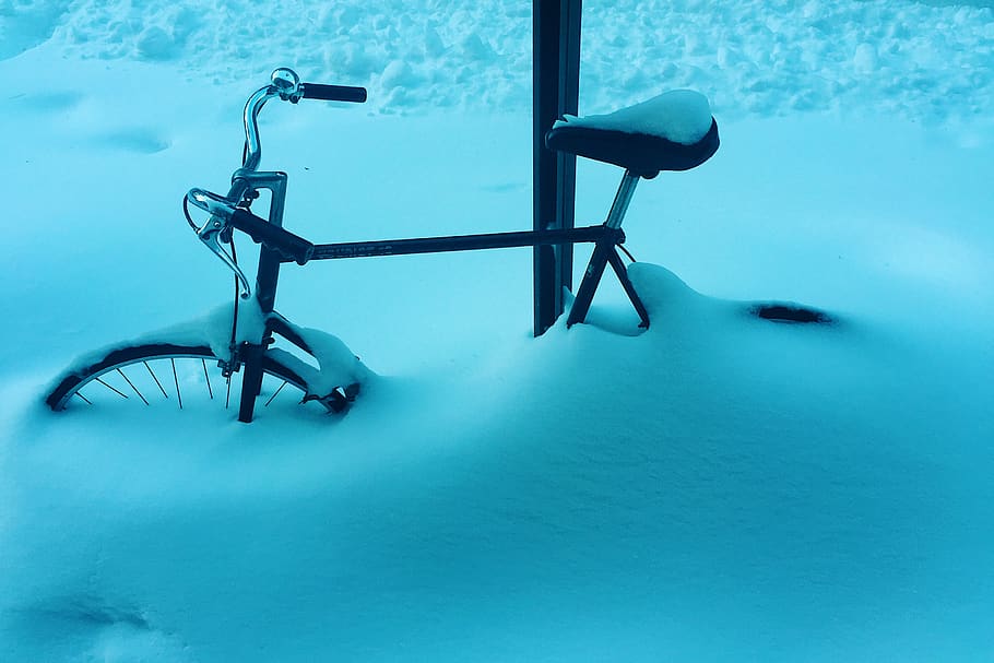 blue, no people, cold temperature, winter, snow, seat, absence