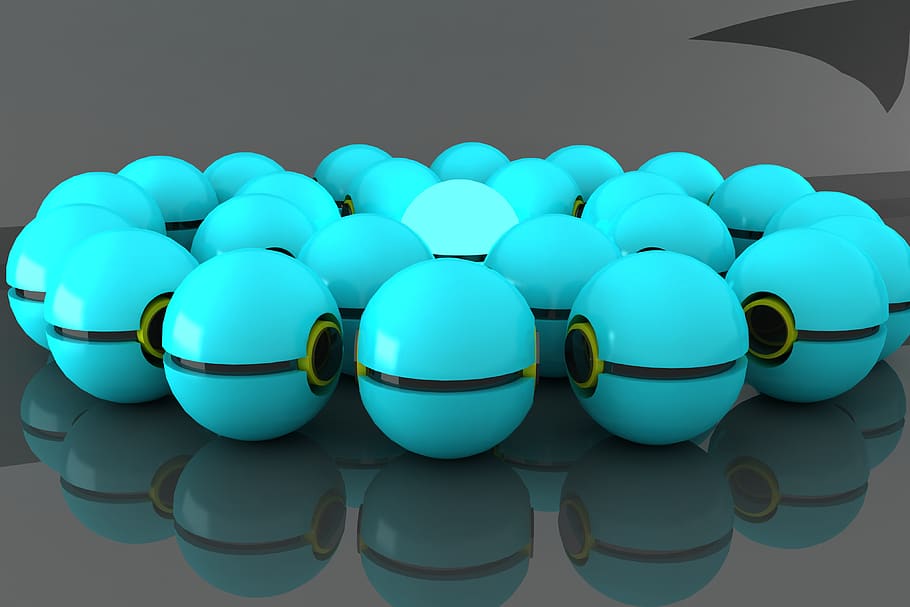 balls 3d, colored beads, 3d rendering, modeling, studio shot HD wallpaper