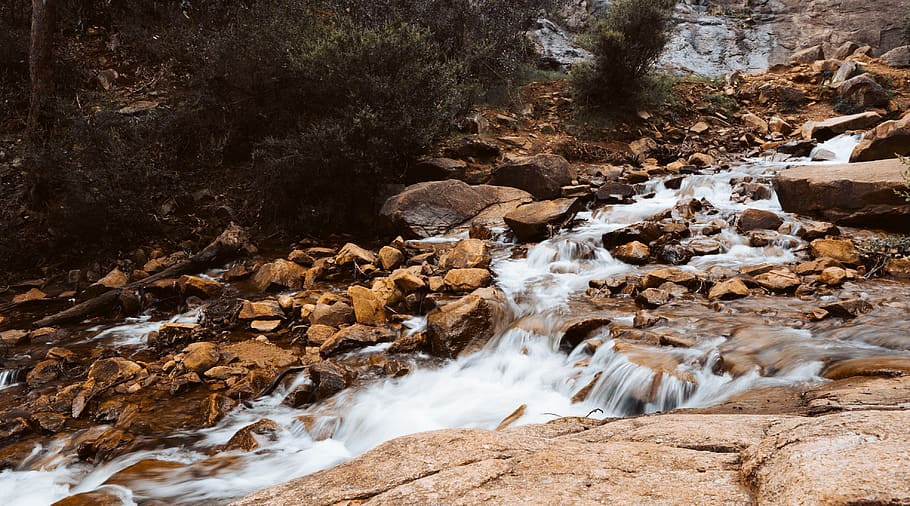 australia, perth, rock, water, rock - object, solid, motion HD wallpaper