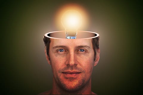 man, idea, head, human, thinking, spirit, light, emotion, knowledge HD wallpaper
