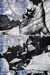 white and blue textile, poster, chip, grunge, texture, rough HD wallpaper