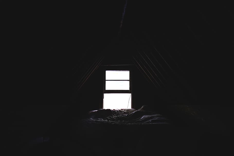 dark, room, window, light, blanket, indoors, copy space, domestic room HD wallpaper