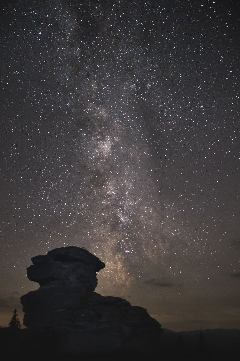 devil stone, styria, star, milkyway, starry sky, milky way HD wallpaper