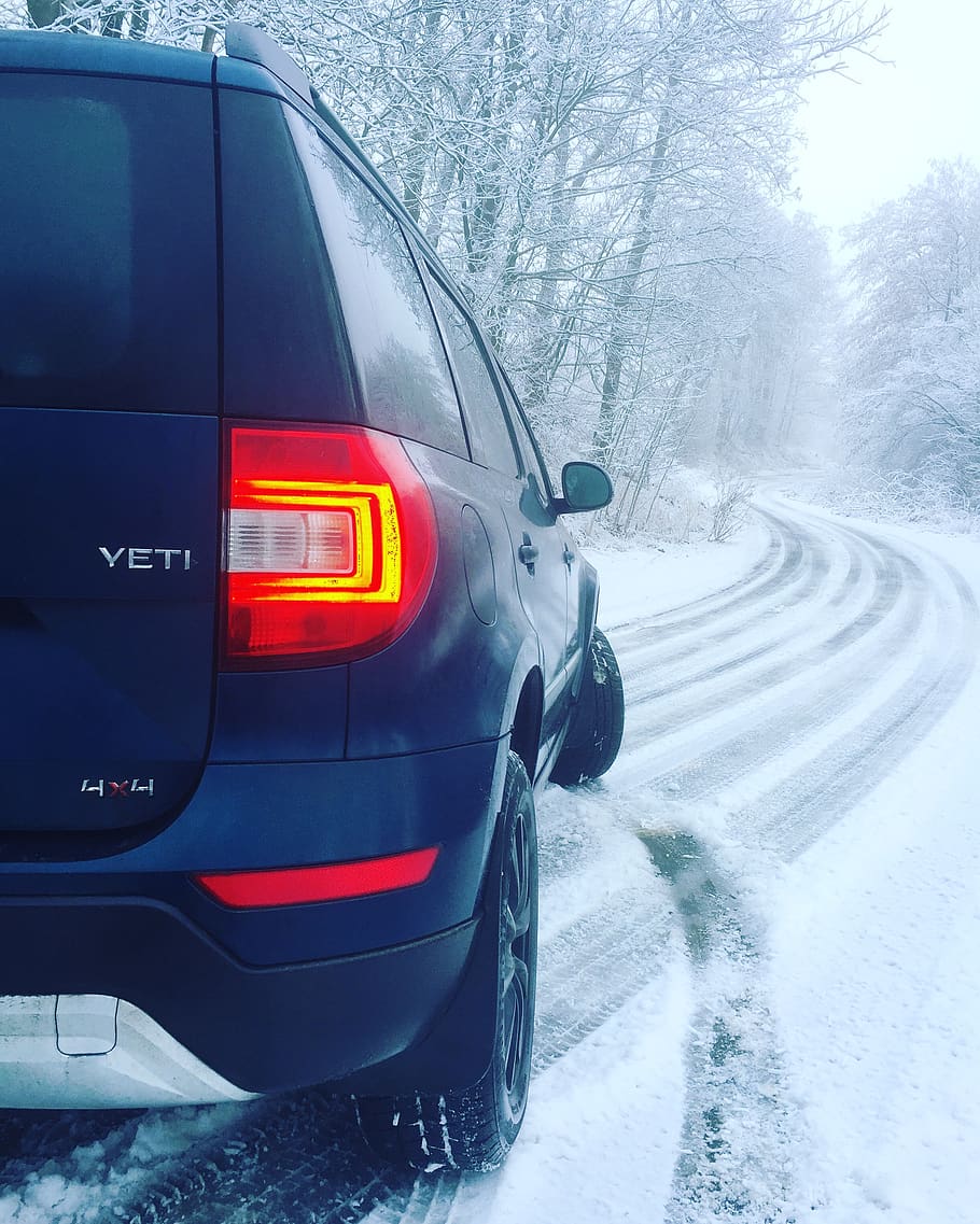 česko, oslavička, winter, white, orange, red, ride, 4x4, yeti HD wallpaper