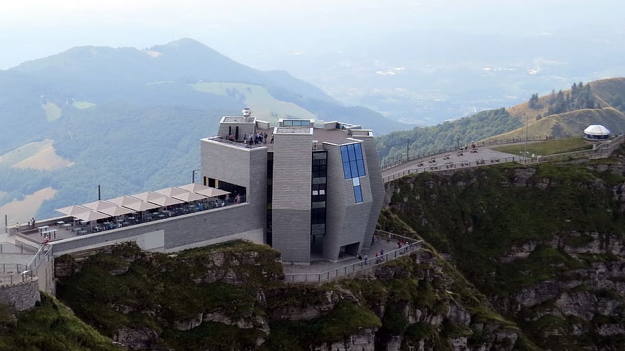 nature, mountains, more, architecture, botta, built structure HD wallpaper