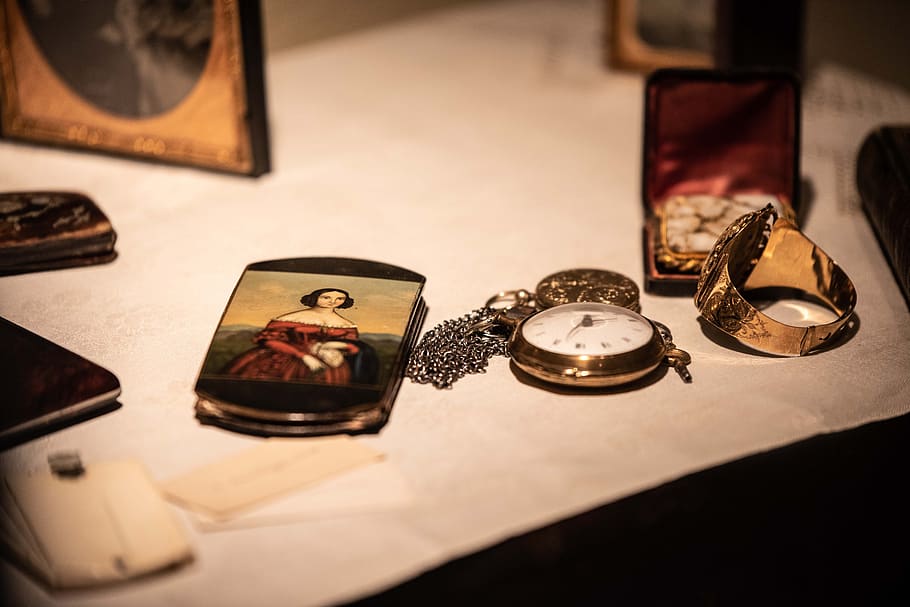 watch, ring, jewelry, clock, girl, cute, portrait, antique HD wallpaper