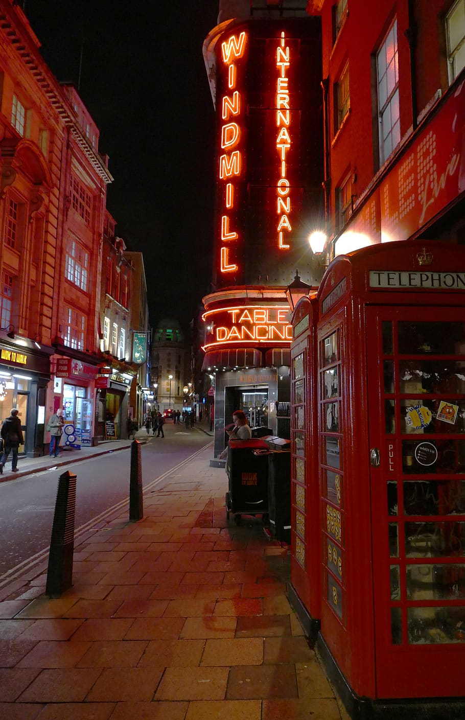 red light, district, soho, london, table dancing, red booth, HD wallpaper