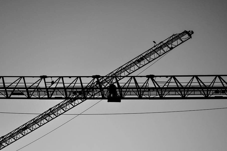 constuction, cranes, wallpaper, building, hong kong, china HD wallpaper