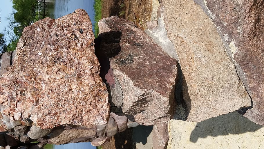 stone, rock, texture, rough, park, concrete, rock - object HD wallpaper