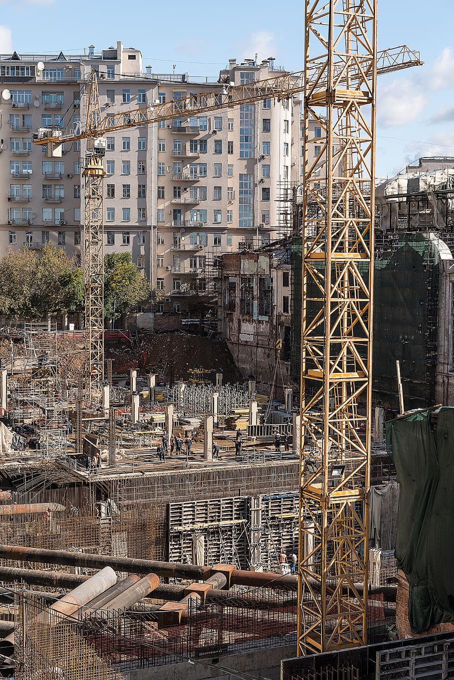 man at work, men at work, shipyard, build, safety, architecture HD wallpaper