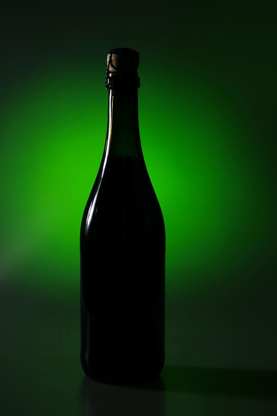 alcohol, bottle, champagne, drink, effect, light, nobody, objects HD wallpaper