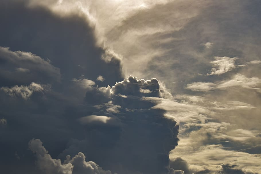 clouds, dramatic, sky, weather, atmosphere, cloudscape, nature HD wallpaper