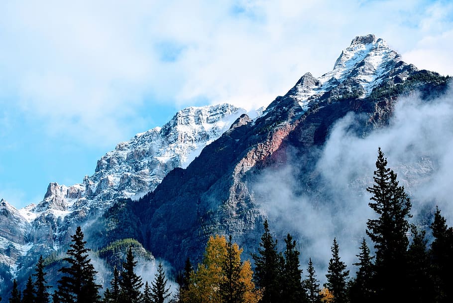 nature, landscape, mountain, clouds, sky, travel, adventure HD wallpaper