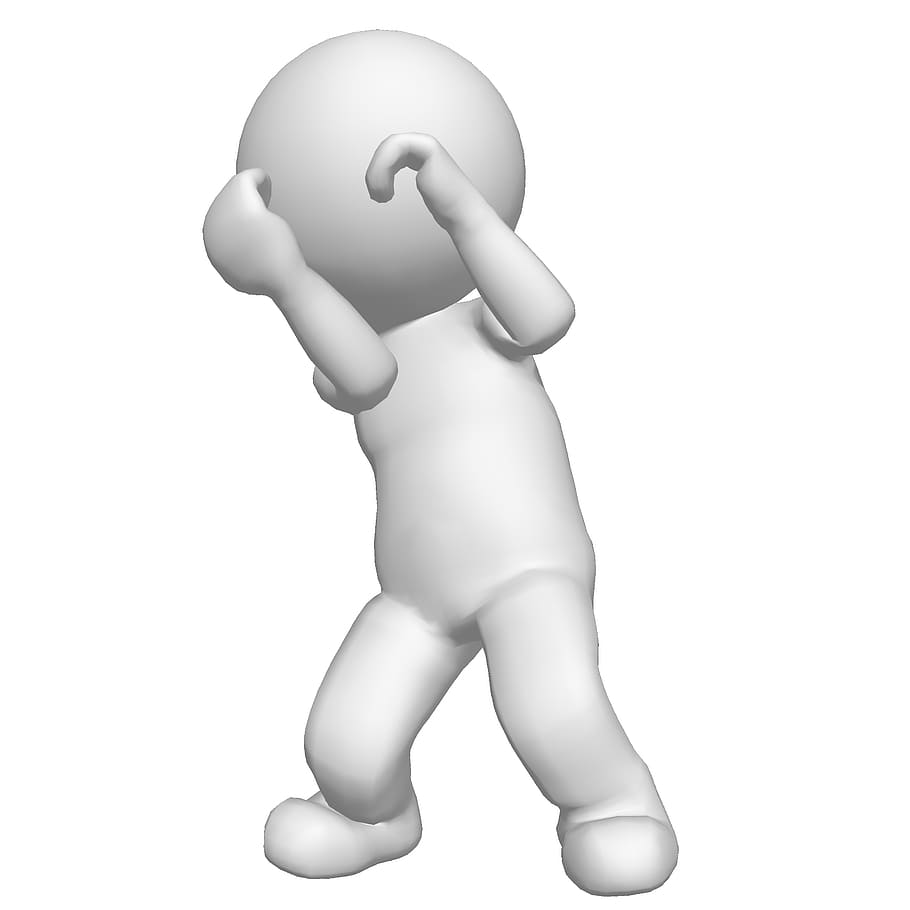 3dman, afraid, fear, character, 3danimation, alternative, funny HD wallpaper