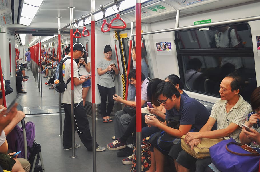 china, guangzhou, group of people, public transportation, mode of transportation HD wallpaper