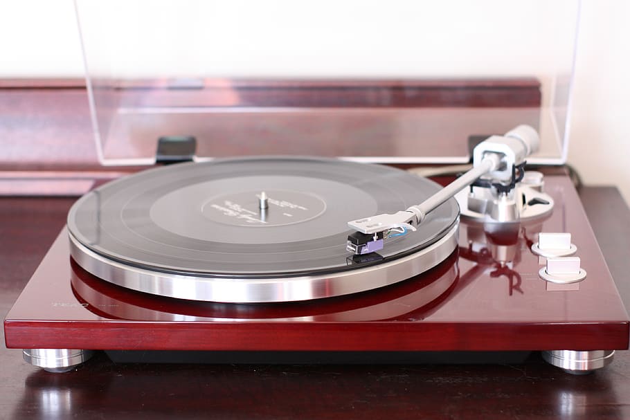 record player, teac, music, plate, lp, album, vinyl, turntable