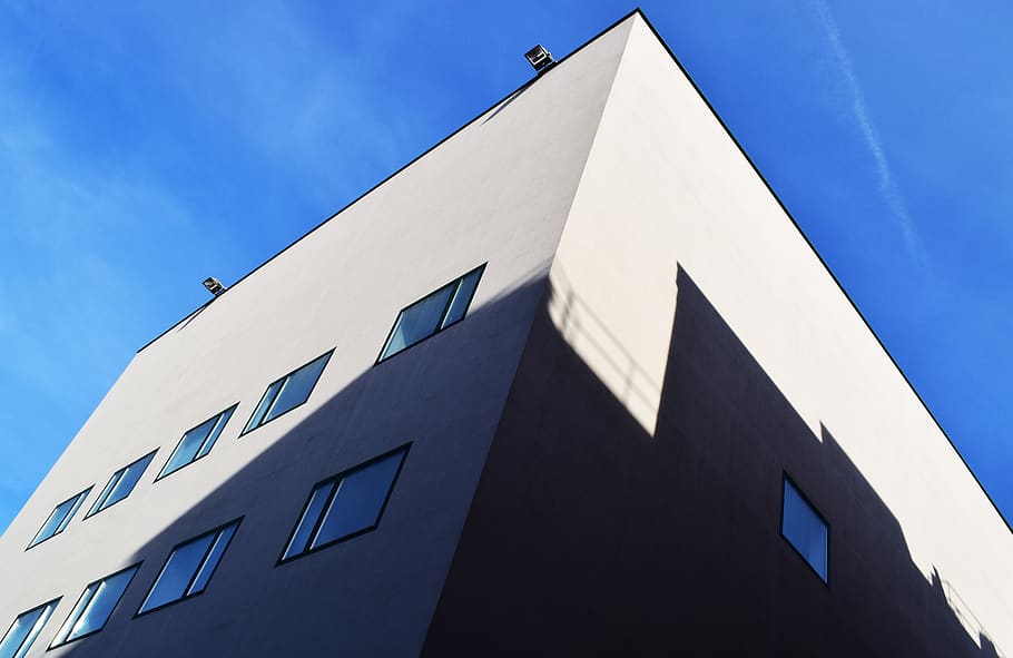 architecture, blue, low angle view, sky, built structure, building exterior HD wallpaper