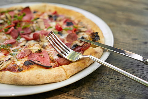 Pepperoni Pizza, appetizing, background, cheese, classic, close-up HD wallpaper