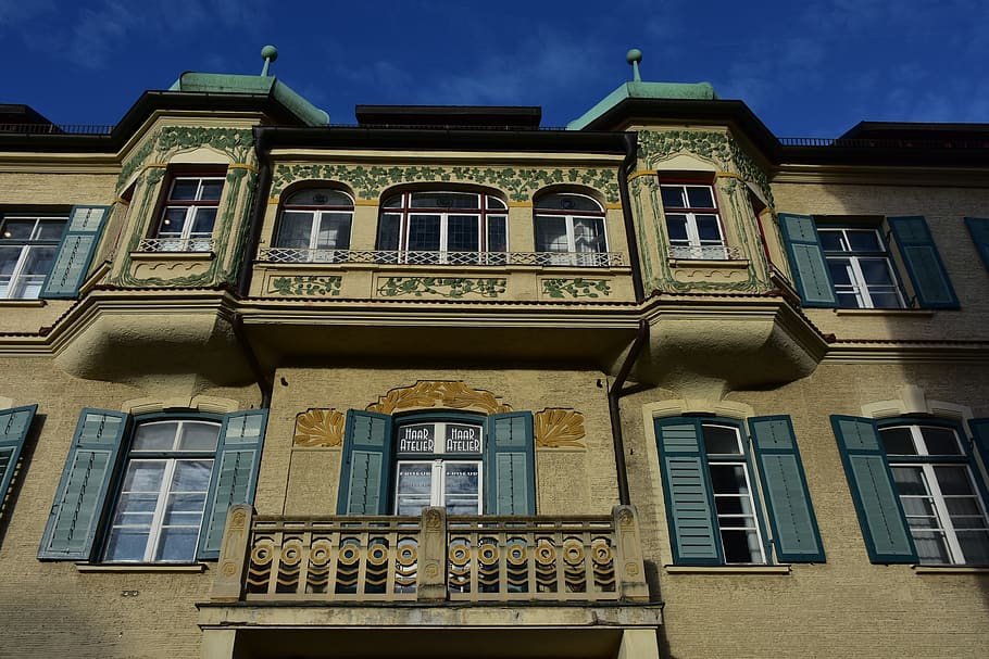 facade, turret, building, architecture, window, historic center HD wallpaper