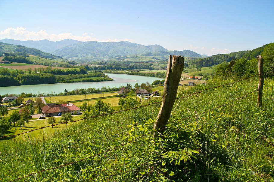 river, landscape, dom, nature, scenics - nature, tranquil scene HD wallpaper