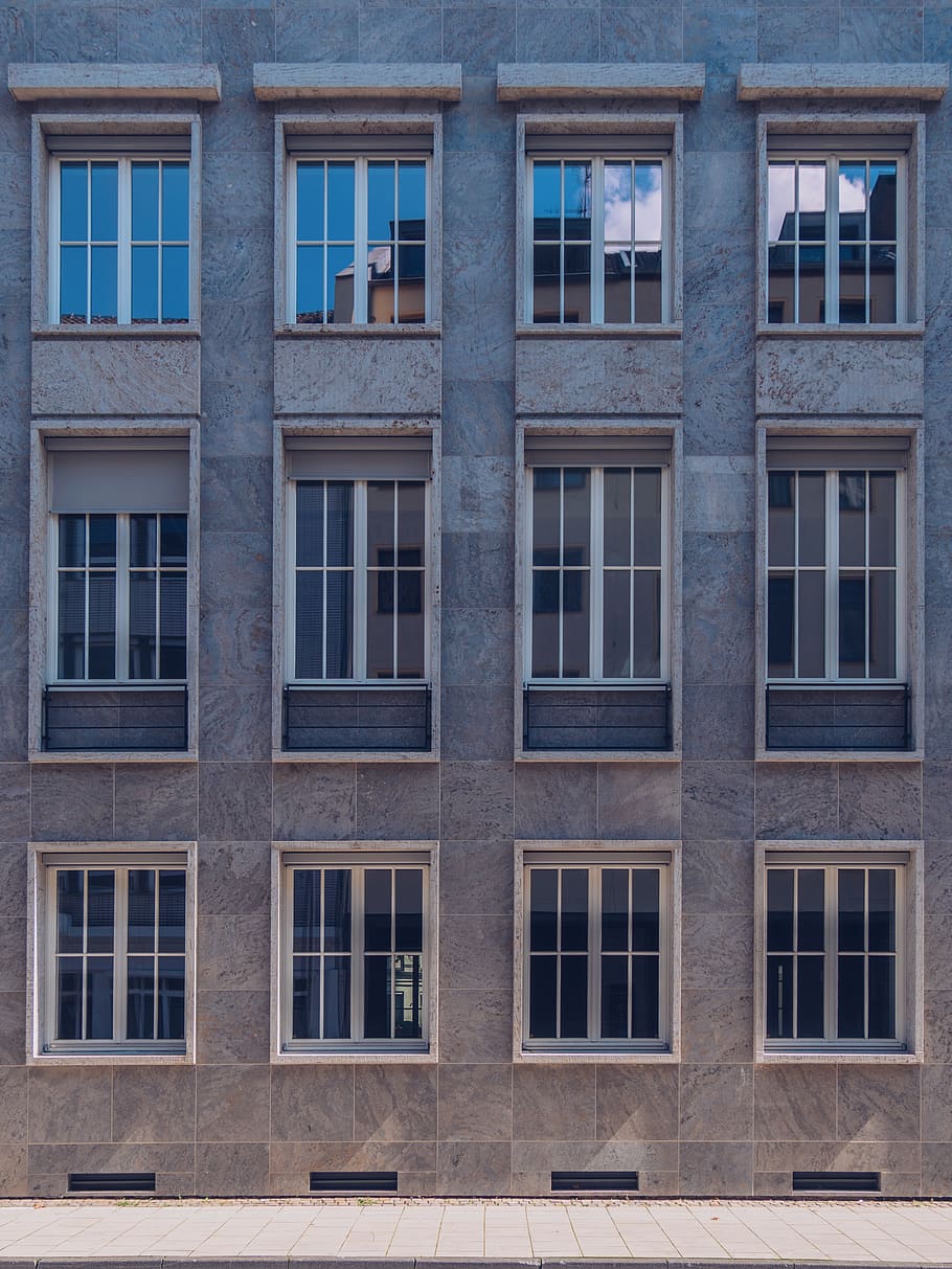 cologne, germany, facade, windows, geometry, architecture, city HD wallpaper