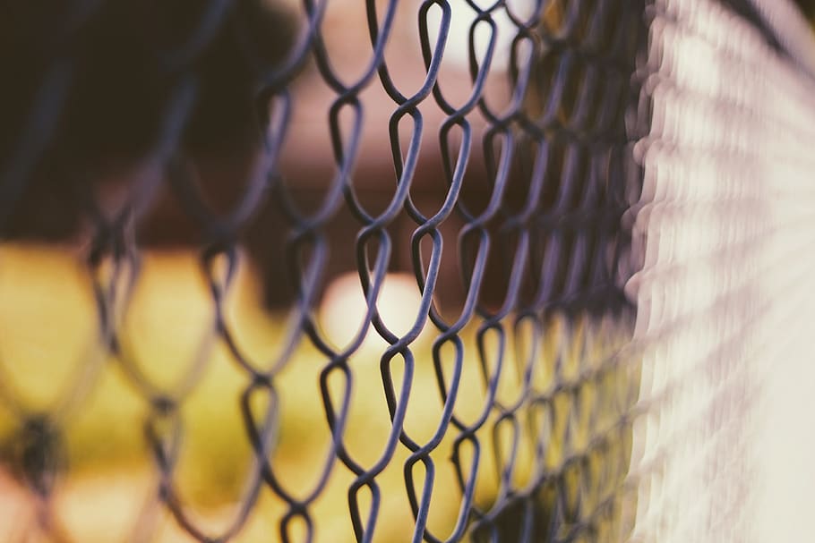 black chain-link fence, chainlink fence, boundary, protection HD wallpaper