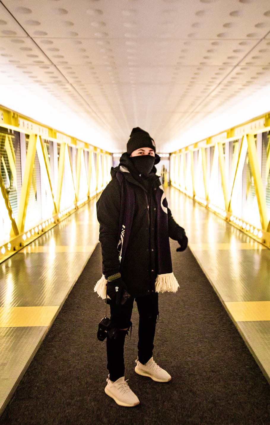 Person Wearing Winter Clothes, fashion, hallway, man, style, real people HD wallpaper