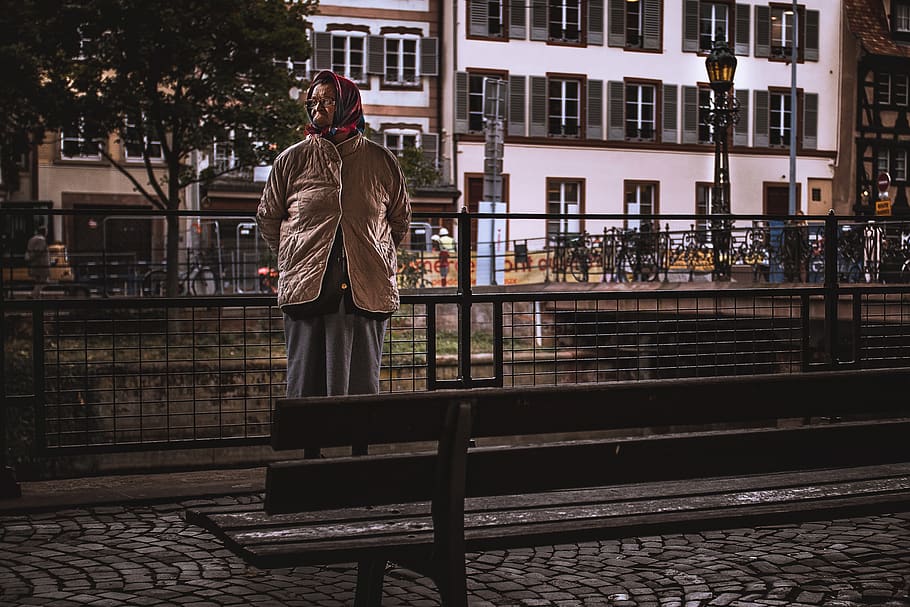 france, strasbourg, rear view, real people, one person, built structure HD wallpaper