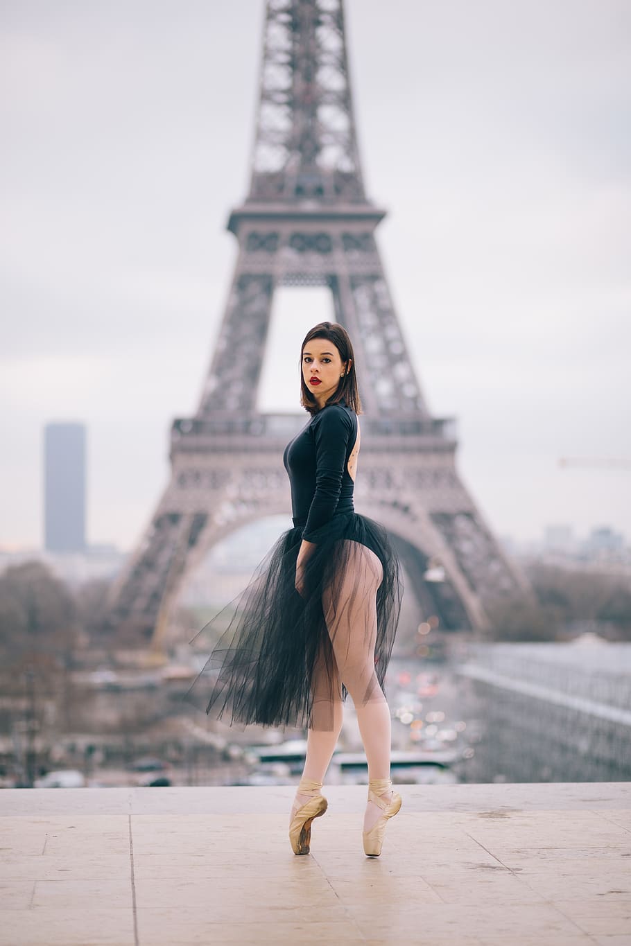 Ballet Dancer At Paris France, beautiful, city, person, pretty