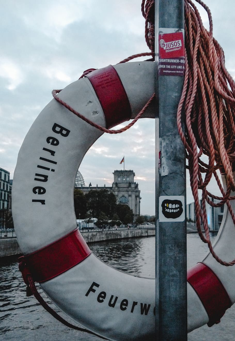 germany, berlin, flag, circle, berliner, smile, lips, river HD wallpaper