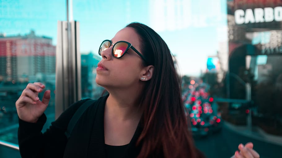 human, person, accessories, accessory, sunglasses, face, las vegas HD wallpaper