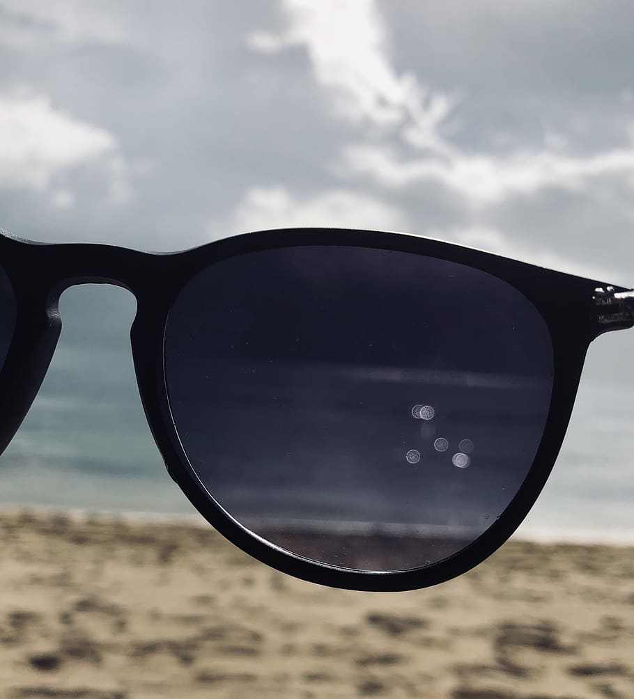 mexico, glasses, view, ocean, water, beach, sand, summer, sunglasses HD wallpaper