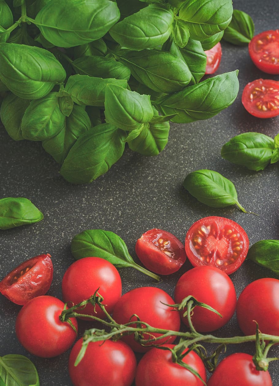 red tomatoes, food, freshness, food and drink, vegetable, healthy eating HD wallpaper